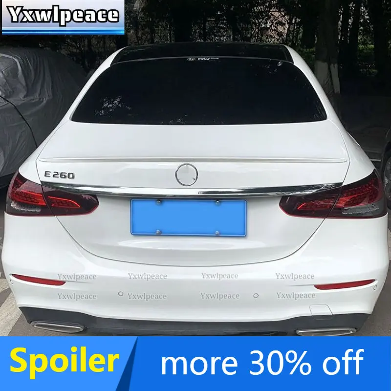 

For Mercedes-Benz W213 Spoiler 2021 2022 New E-Class E200 E300 E63 ABS Material Trunk Lip Spoiler Wing Body Kit Accessories