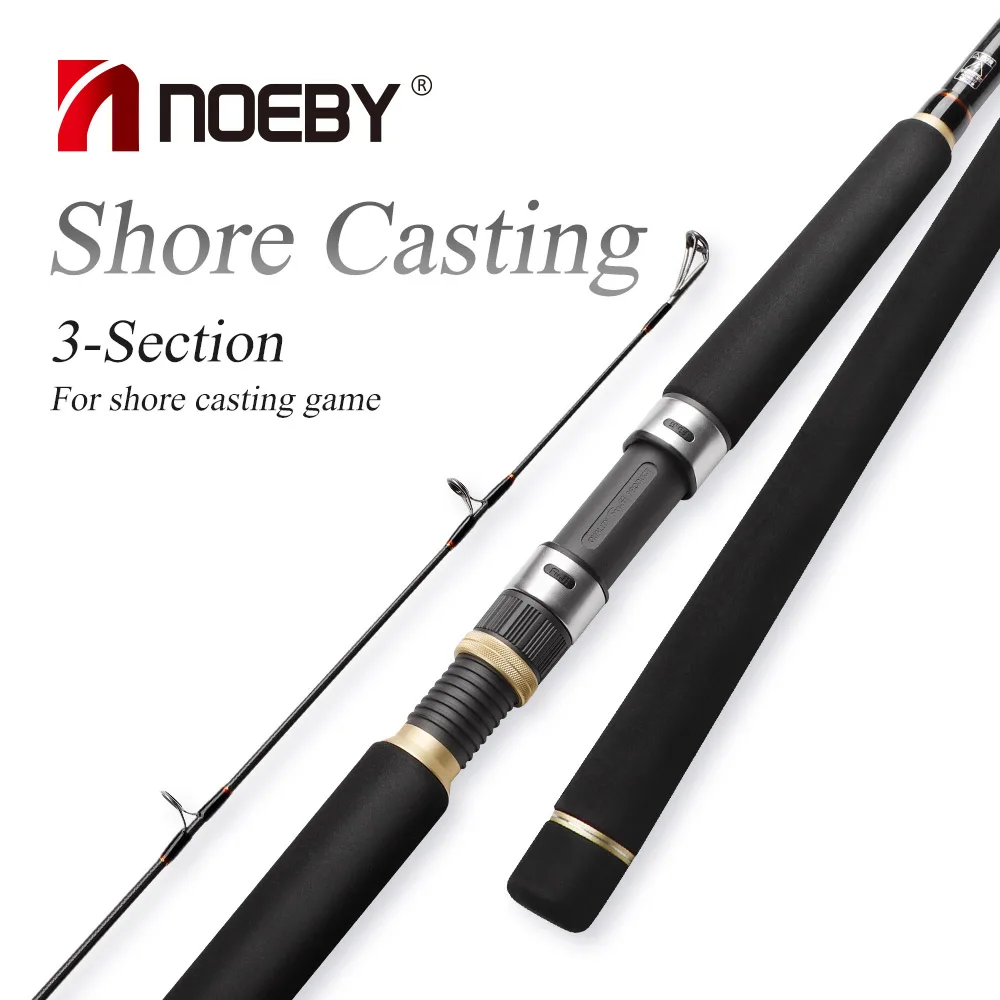 Noeby Casting Spinning Fishing Rod 3.05m 3.35m H XH Power 3 Section Fuji Guide DPS Reel Seat Fishing Sea bass Rod