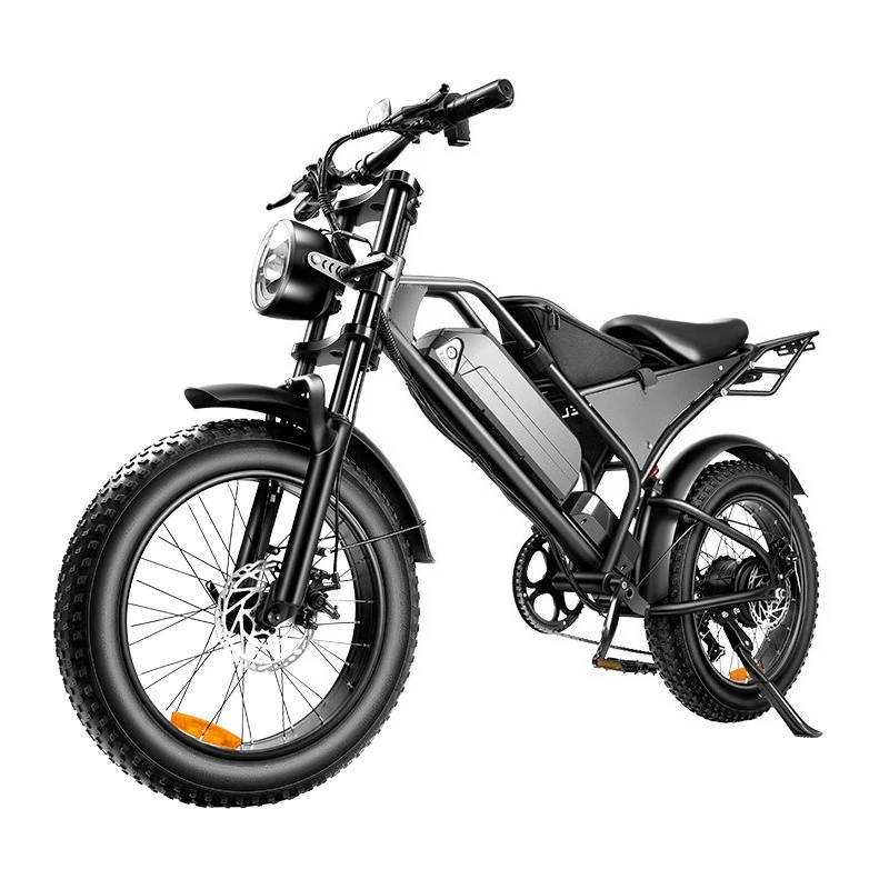 Electric bicycle 48V 15AH20 inch off-road mountain imitation motorcycle retro beach snow motorcycle