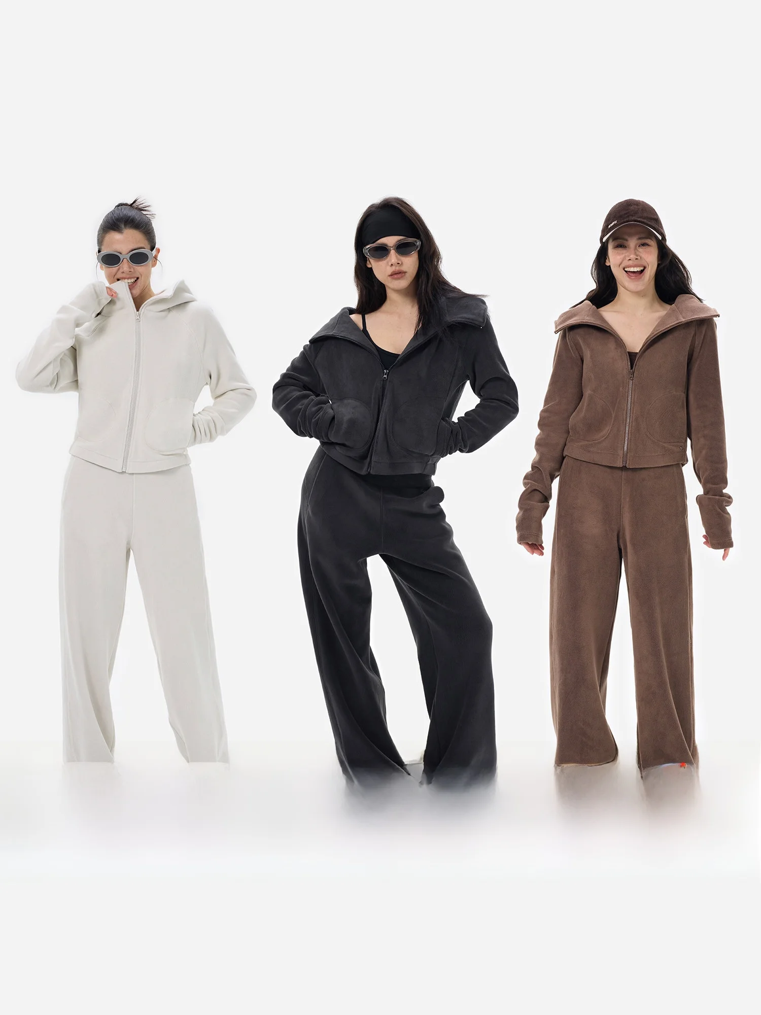 

Легкий комплект eGuYue Fce Lulu: повседневный костюм из двух предметов с капюшоном на молнии и длинными рукавами для женщин, летняя одежда