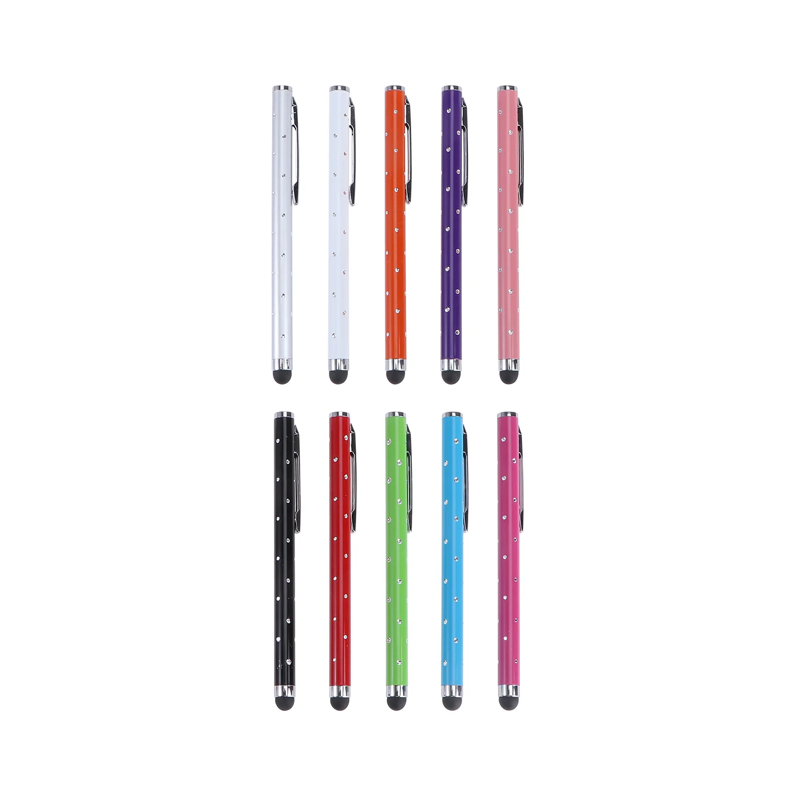 

10 pcs Capacitive Pen Screen Touch Stylus for Phone Tablet Small Laptop Drawing Gaming Email Note Taking Metal Long Term Use