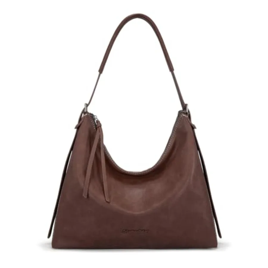 

Mona West Hobo Bags for Women Slouchy Shoulder Handbags Ultra Soft Vegan Leather Ladies Crossbody Purse With Zipper
