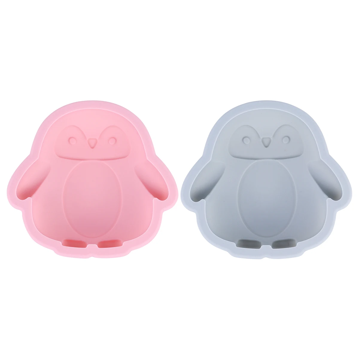 

2Pcs Silicone Cake Mold Penguin Shape Cartoon Baking Mold Safe Kitchen Tool Gift Oven Microwave Refrigerator
