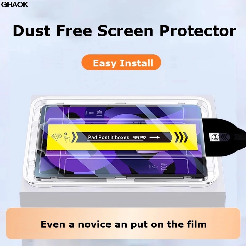 For Samsung Galaxy Tab S10 Lite 2025 S11 Ultra S10FEPlus S9 S8 S7 A9 S10 Plus S9 Ultra Automatic Alignment Tablet Tempered Glass
