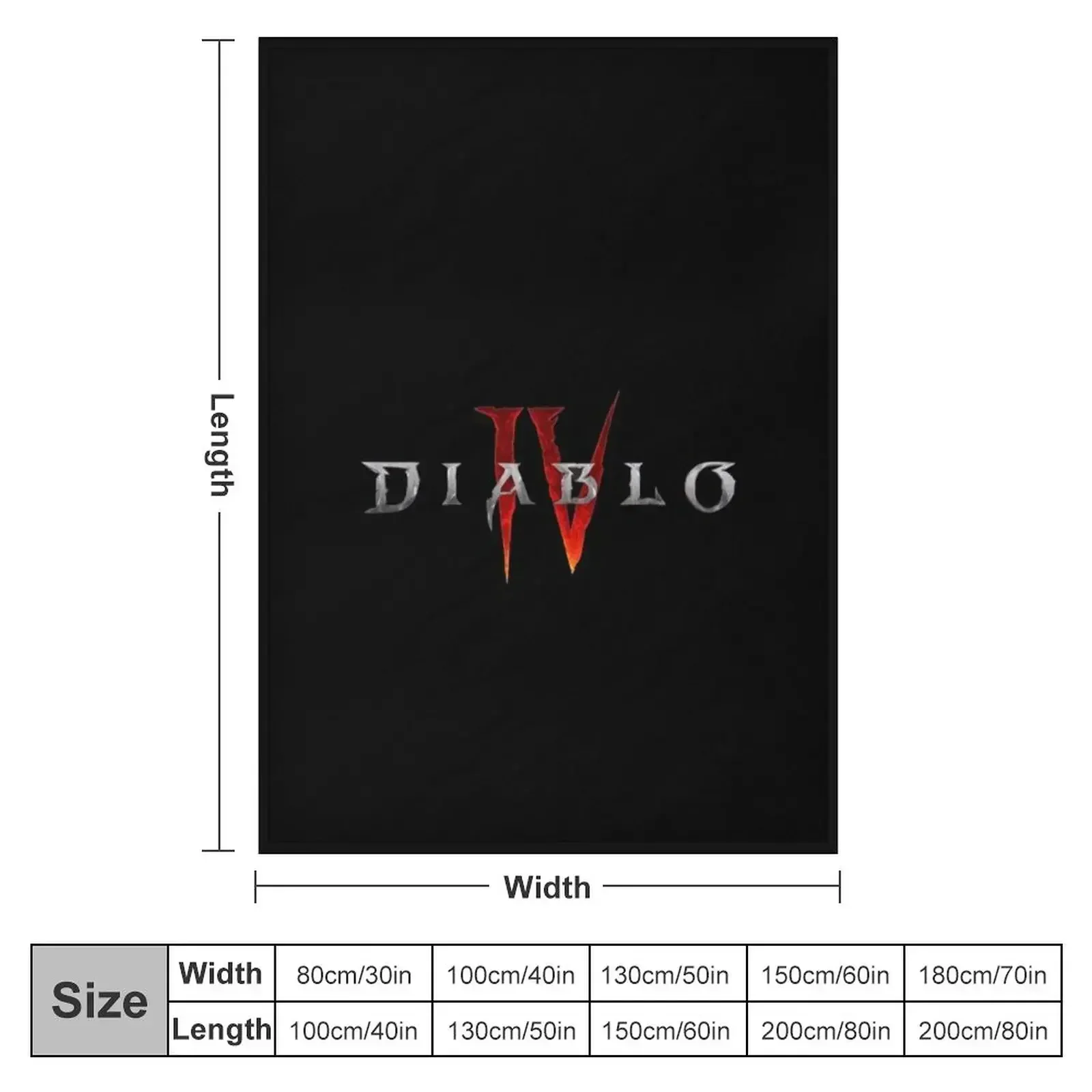 Diablo 4 Throw Blanket Giant Sofa Furrys Blankets