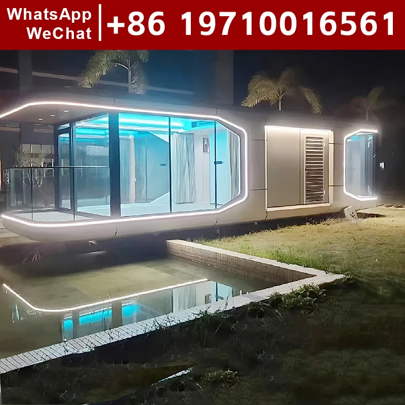 Modular Container Office Building Prefab Tiny House Prefabricated Mobile Houses Capsules to Live Prefabricated Hotel Rooms Home