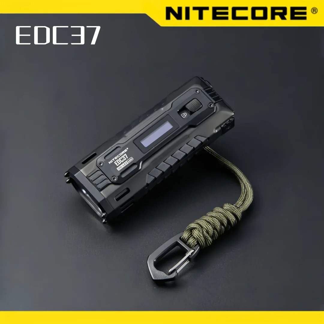 Nitecore EDC37 linterna recargable de 4 bolsillos 20 metros USB-C 8000 lúmenes LED para senderismo EDC UHi distancia de haz incorporada 8000mAh