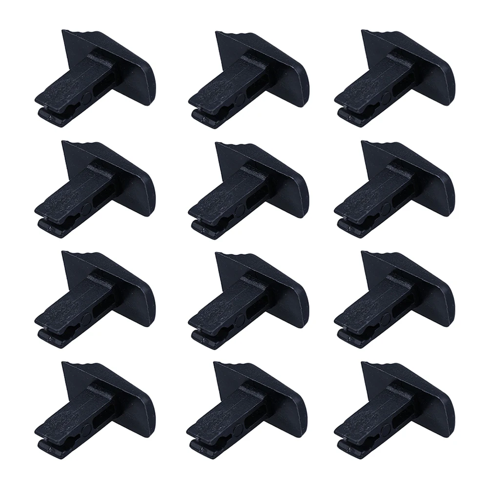 12 Pcs Extendable Ladder Switch Black Folding Parts Telescoping Button PP Material Construction Tools Wear Resistant Durable