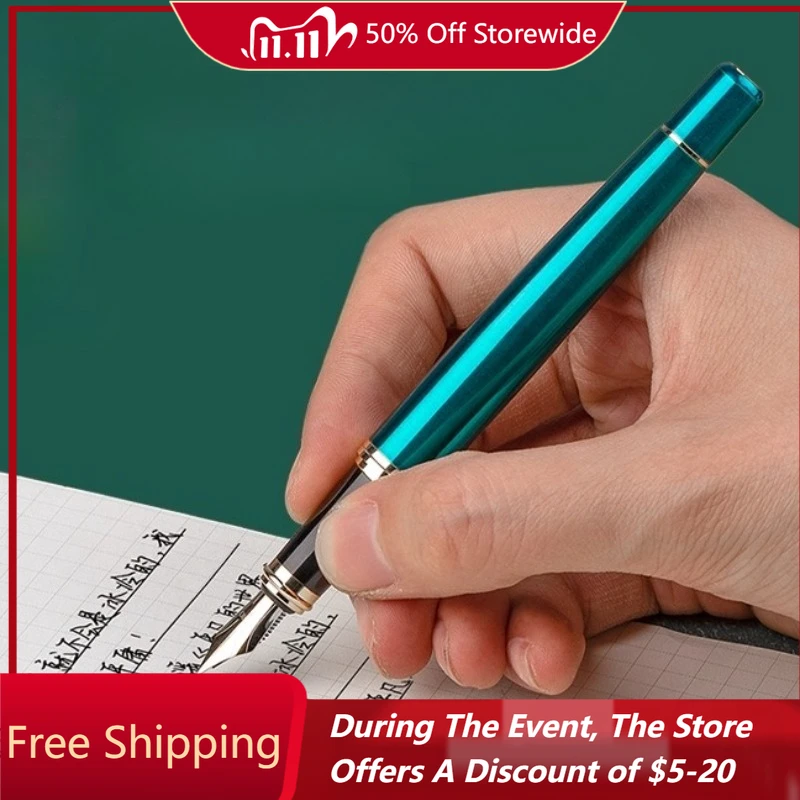 nouveau-remise-2025-nouveau-stylo-heros-vert-stylos-a-plume-en-metal-f-05-plume-stylo-de-calligraphie-journal-pratique-dessin-cadeau-d'affaires