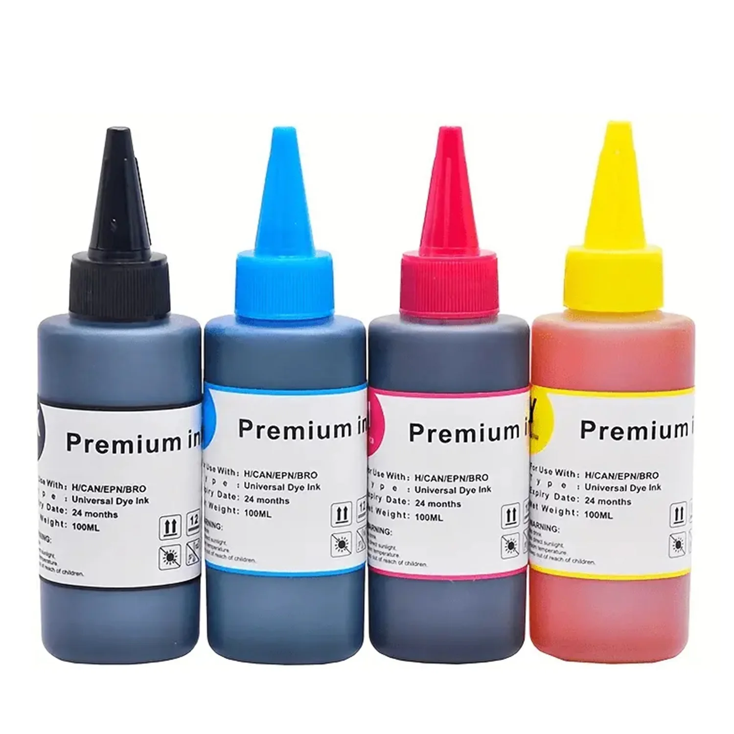 حبر عالمي 100 مل متوافق مع الطابعات النافثة للحبر Epson Canon HP Brother