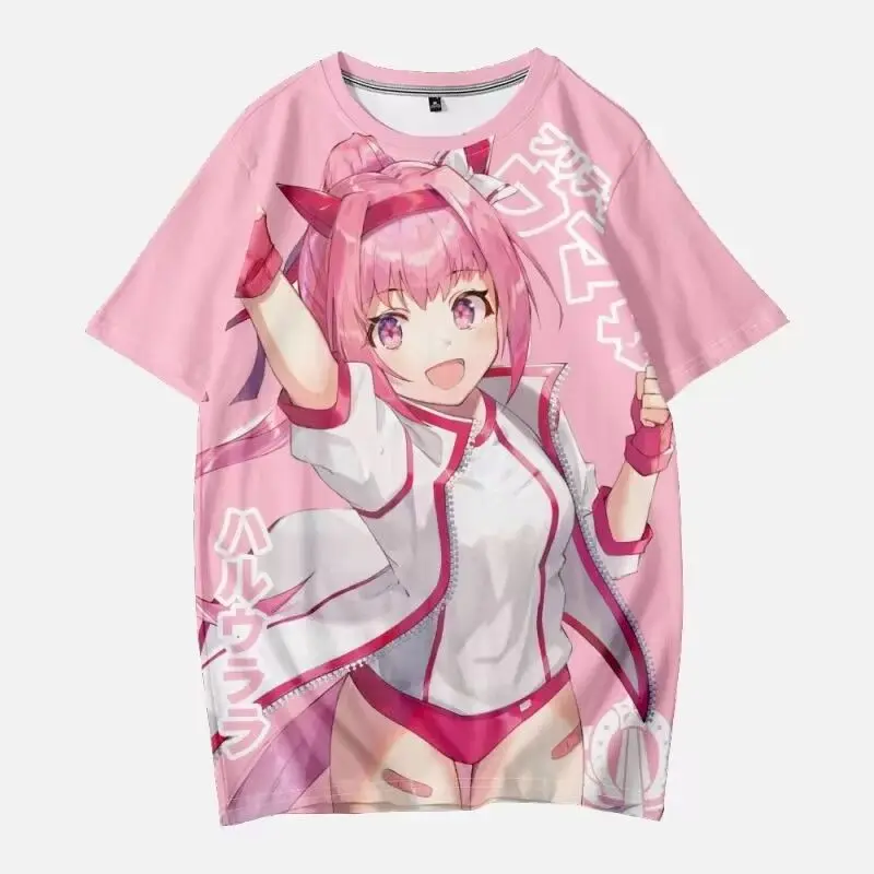 New Jockey Anime T-Shirt Top Y2k Top Men and Women Kawaii Graphic Digital Printing Oversized T Shirt Polyester Material Clothing