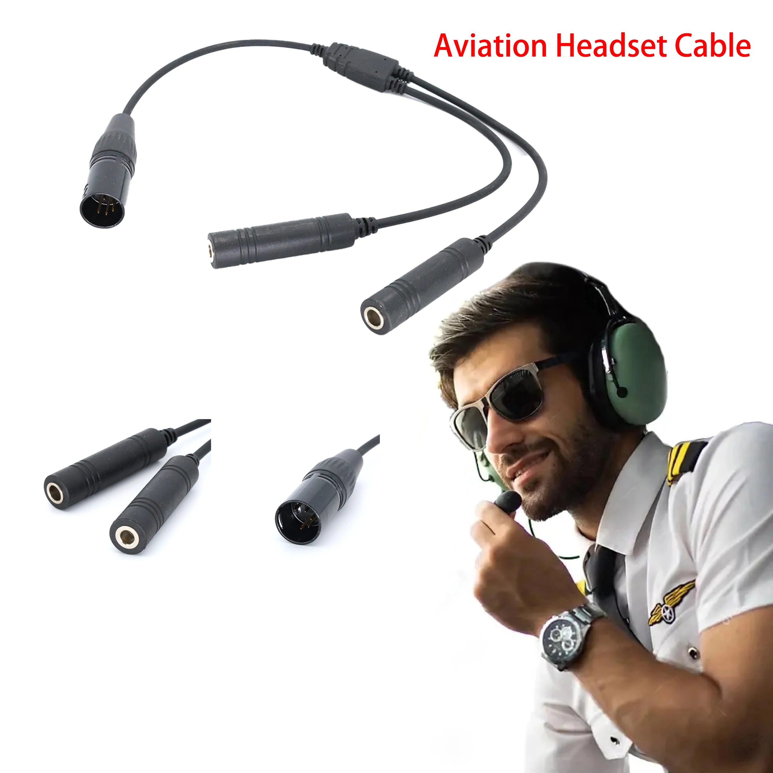

Professional GA-to-Airbus Adapter Cable | Maintains Original Impedance | Compatible with Standard Aviation Headsets