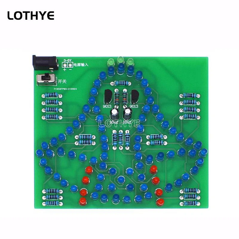 DC 3-5V LED Light Swing Wind Chime Laboratory DIY Electronic Kit Shaking Wind Chime Analog Electronic Production Training Suite