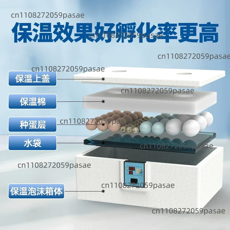 Small Water-Bed Rutin Chicken Incubator for Home Use: Fully Automatic Smart Incubator for Chicks, Ducks, and Geese