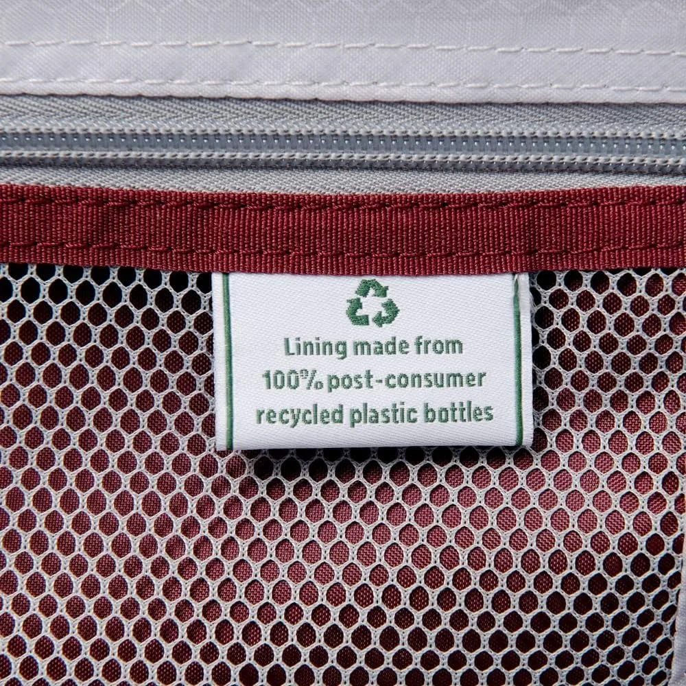 Lightweight Expandable 4-Wheel Spinner Luggage, Softside Suitcase for Men & Women, Burgundy Color, Travel-Friendly Large Capacit