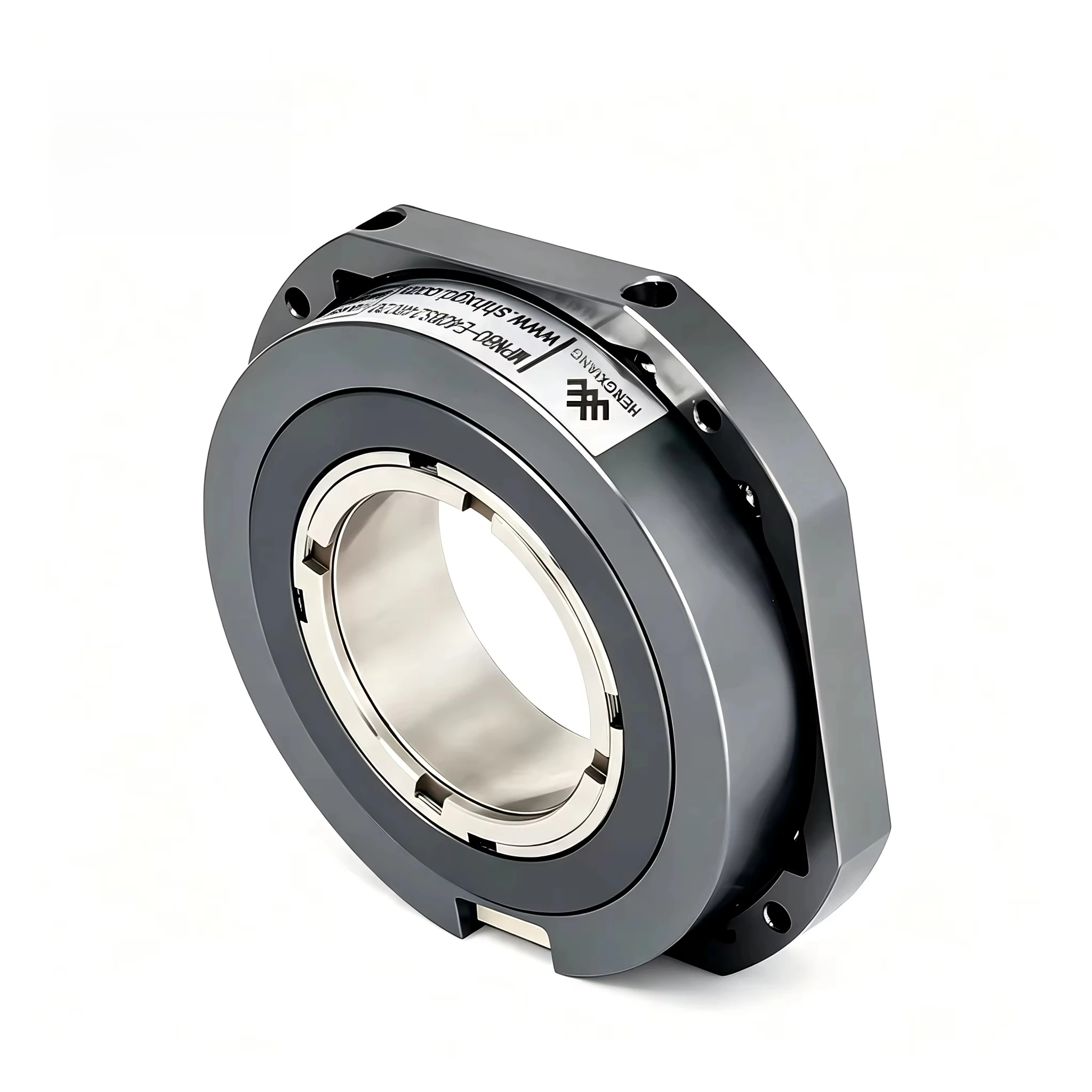 Hollow Shaft Absolute Rotary Encoder Max 40mm High Precision Optical IP50 Flange Mount 360 Degree