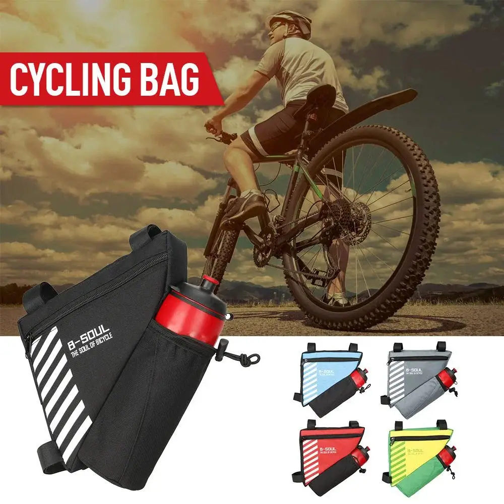 Bike Triangle Bag Waterproof Bicycle Front Frame Bottle Bag Cycling Top Tube Tool Kit Bag