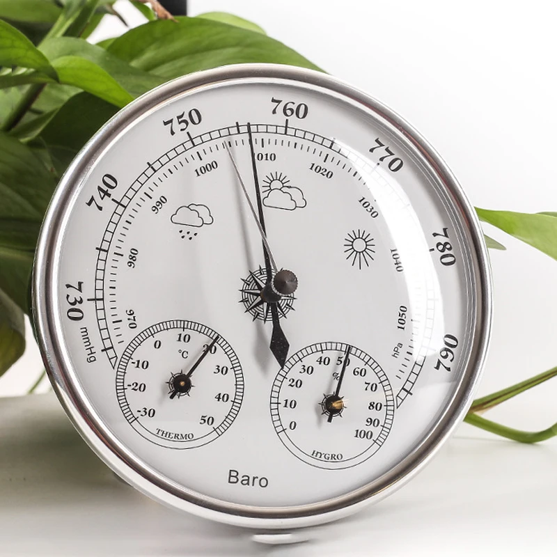 

3 in 1 Barometers for the Home Indoor Outdoor Weather Station Traditional Dial Type Barometer with Thermometer Hygrometer Wall