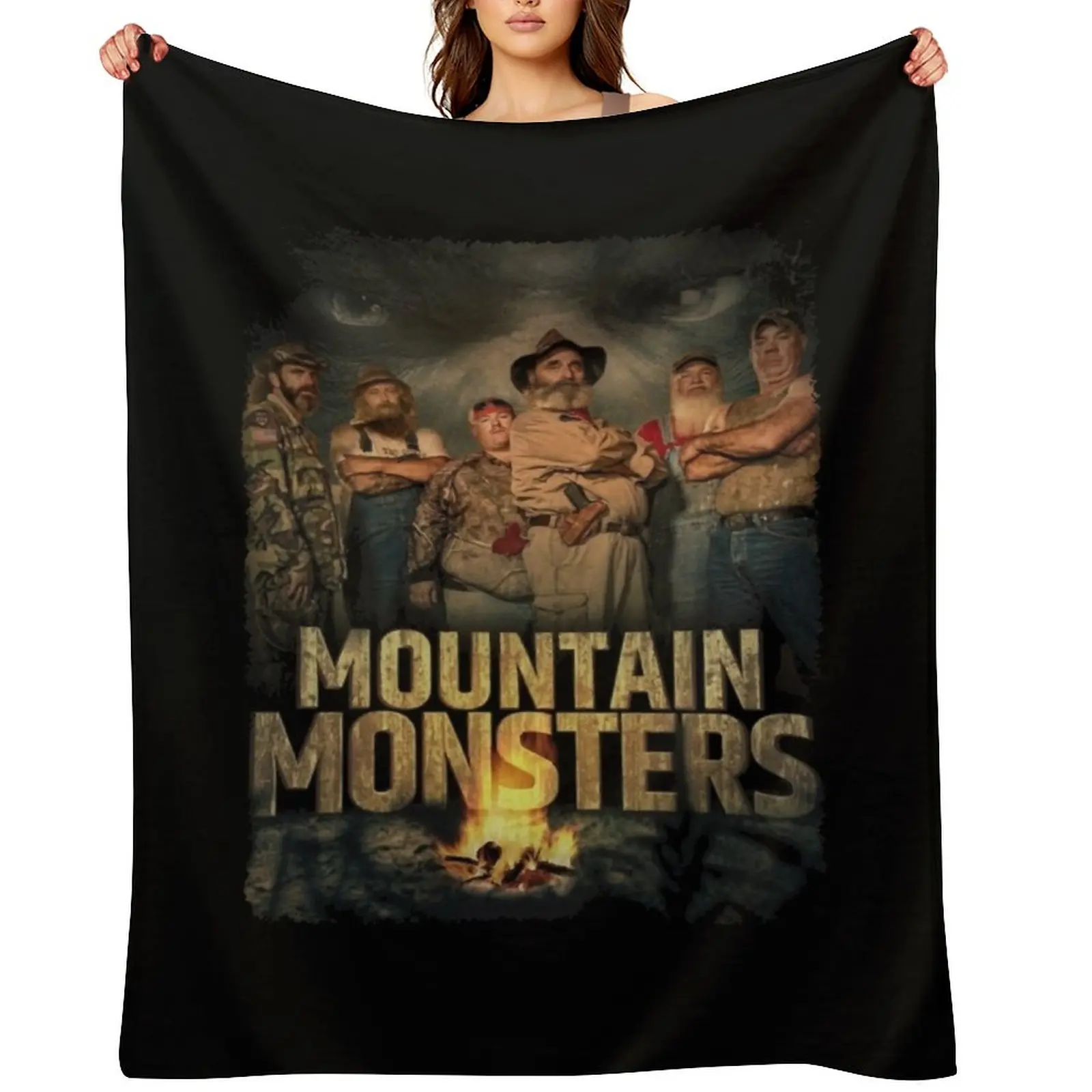 

Bigfoot, Werewolf, Hellhound, Lizard Man, and Mothman Throw Blanket bed plaid Thins Fashion Sofas for babies Blankets