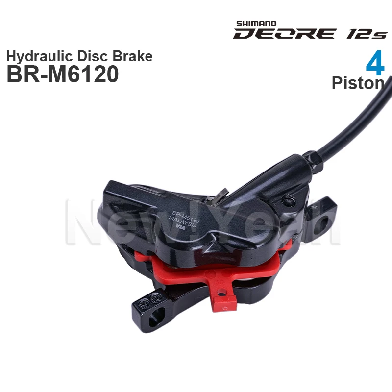 SHIMANO DEORE M6100 M6120 Hydraulic Disc Brake - 4 Piston  with BL-M6100 Brake Lever and  BR-M6120 Brake Caliper Original Parts