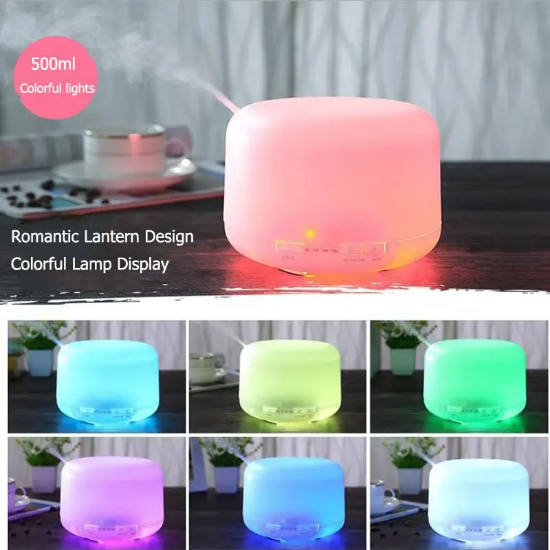 500ML Air Humidifier USB Household Aromatherapy Machine Without Printing Same Ultrasonic SprayLarge Capacity Foreign Trade