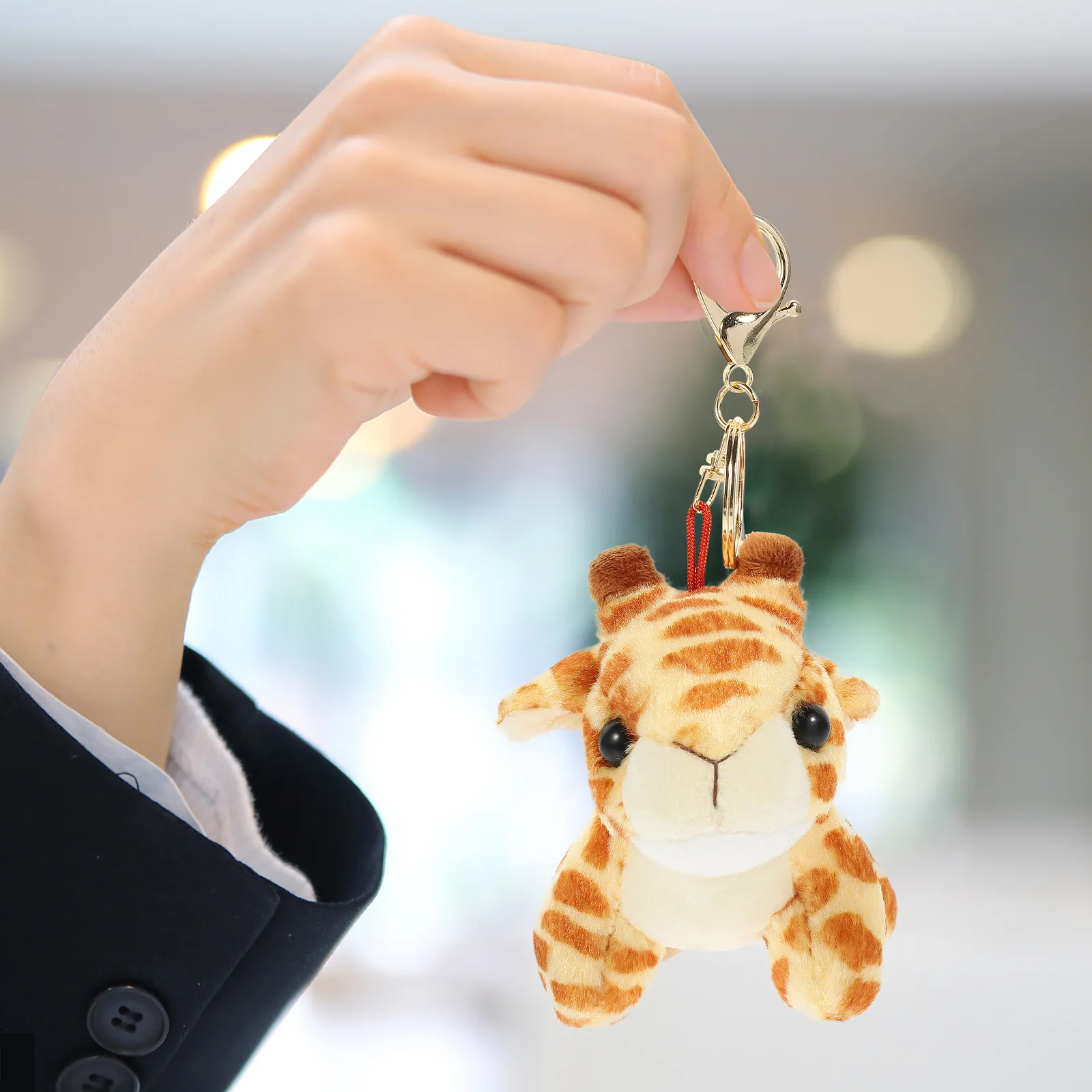 Animal Plush Keychain Bag Decor Toy Supplies Bags Decorative Car Pendant Toys Keychains for Backpacks Child