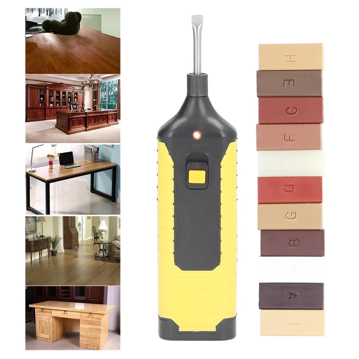 L! DT705^Wooden Floor Repair Kit Multifunction Wood Furniture Crack Laminate Scratch Filler Floor Furniture Crack Repair Kit