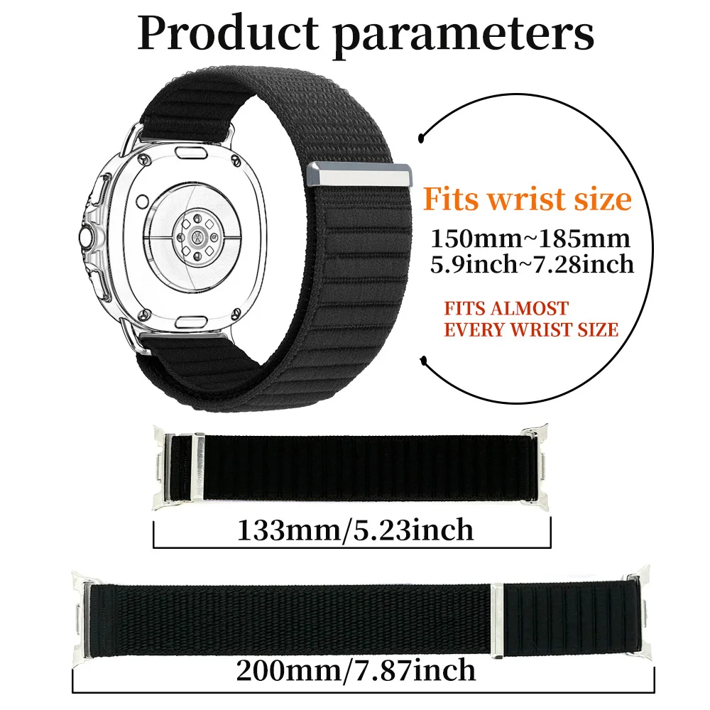 삼성 갤럭시 워치 8 40mm 44mm 나일론 스트랩, 갤럭시 워치 8 클래식 46mm 액세서리용 편안하고 통기성 좋은 브레이드 밴드