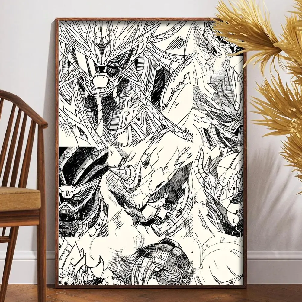 Kamen rider cool man Poster Nordic style room wall decoration self-adhesive HD waterproof AFE bar