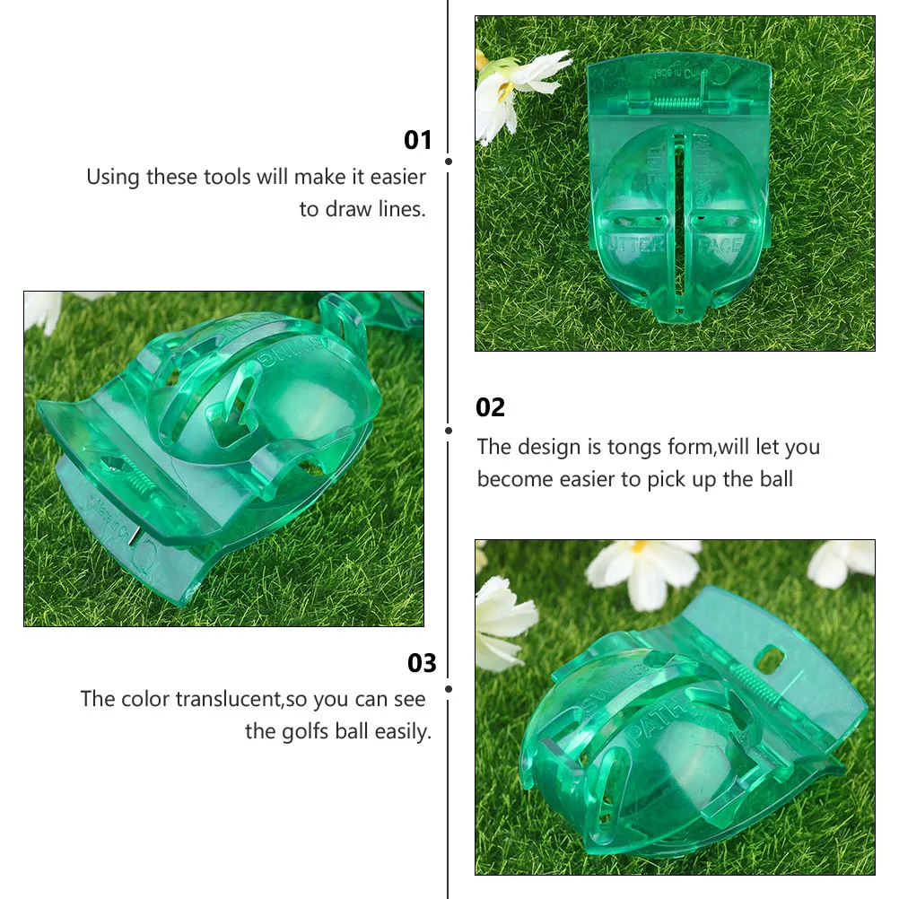 

7Pcs Golf Ball Alignment Marker Lightweight Portable Liner Tool Drawing Stencil For Practice Training Accessories Golfs