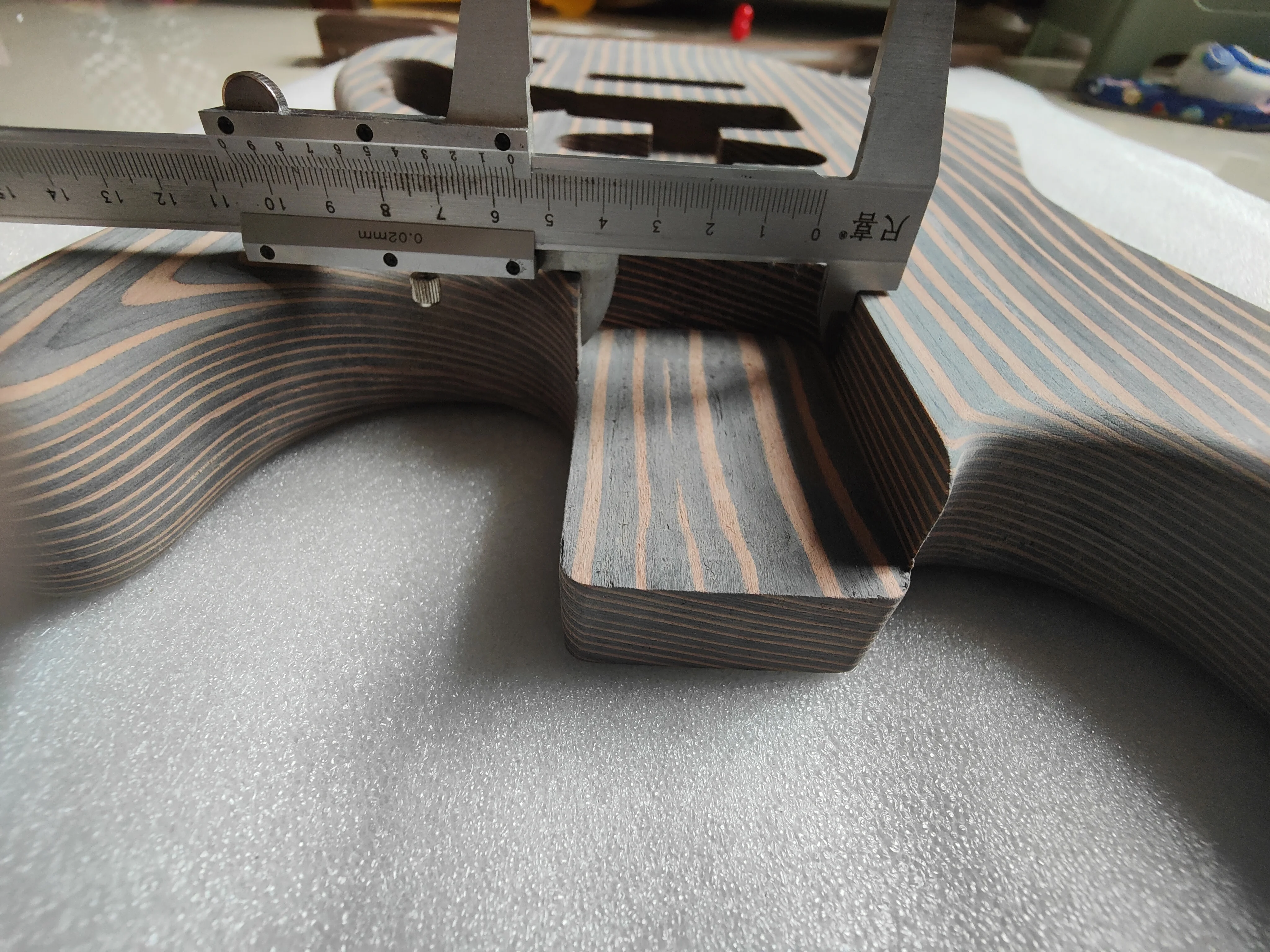 Costomozied Zebra Wood Hollow Guitar Panel, HSH Style, Blank Electric Guitar Body, Matte Finished Empty Barrel, DIY Guitar Part