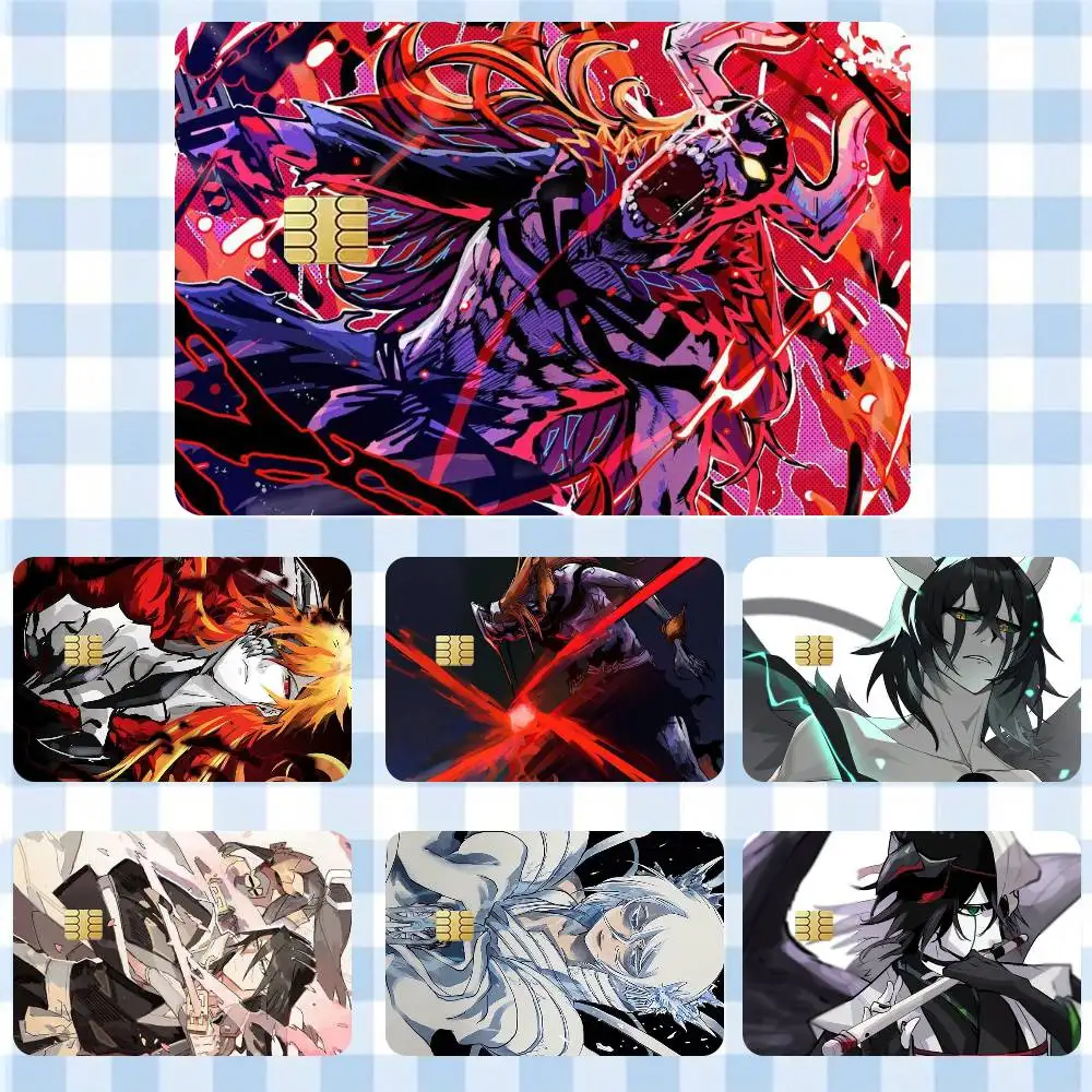 Bleach Ichigo Kurosaki Sosuke Byakuya Kuchiki Ulquiorra Rukia Film Tape Skin for Credit Card Debit Card Waterproof Stickers