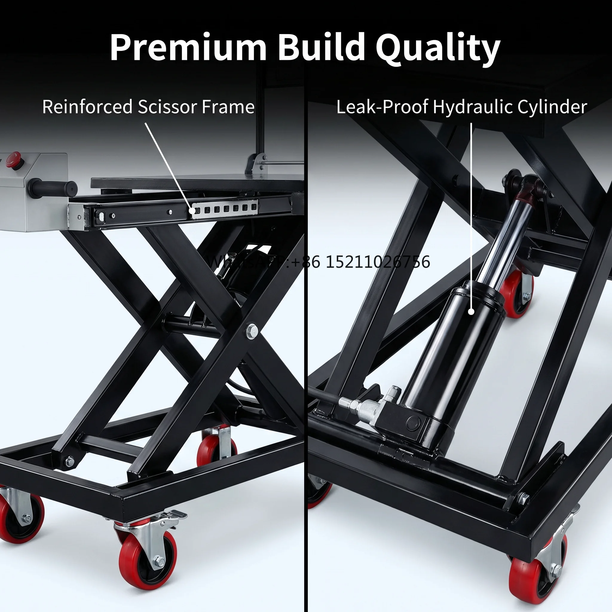 Lift Tables Electric Trolley Solution Battery-Powered 200-300kg Load Capacity Material Handling Lifting Loading Unloading