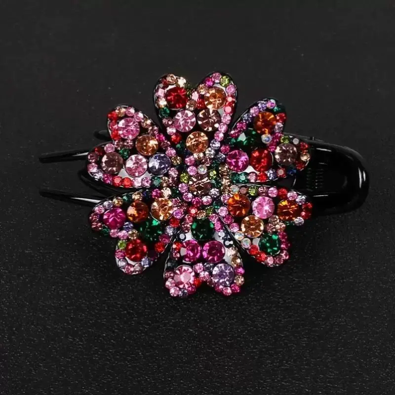 

Female Fancy Hair Clip for Women Ladies Korean Style Rhinestone Flower Hair Accessories Mother Hair Styling Tools New Headwear