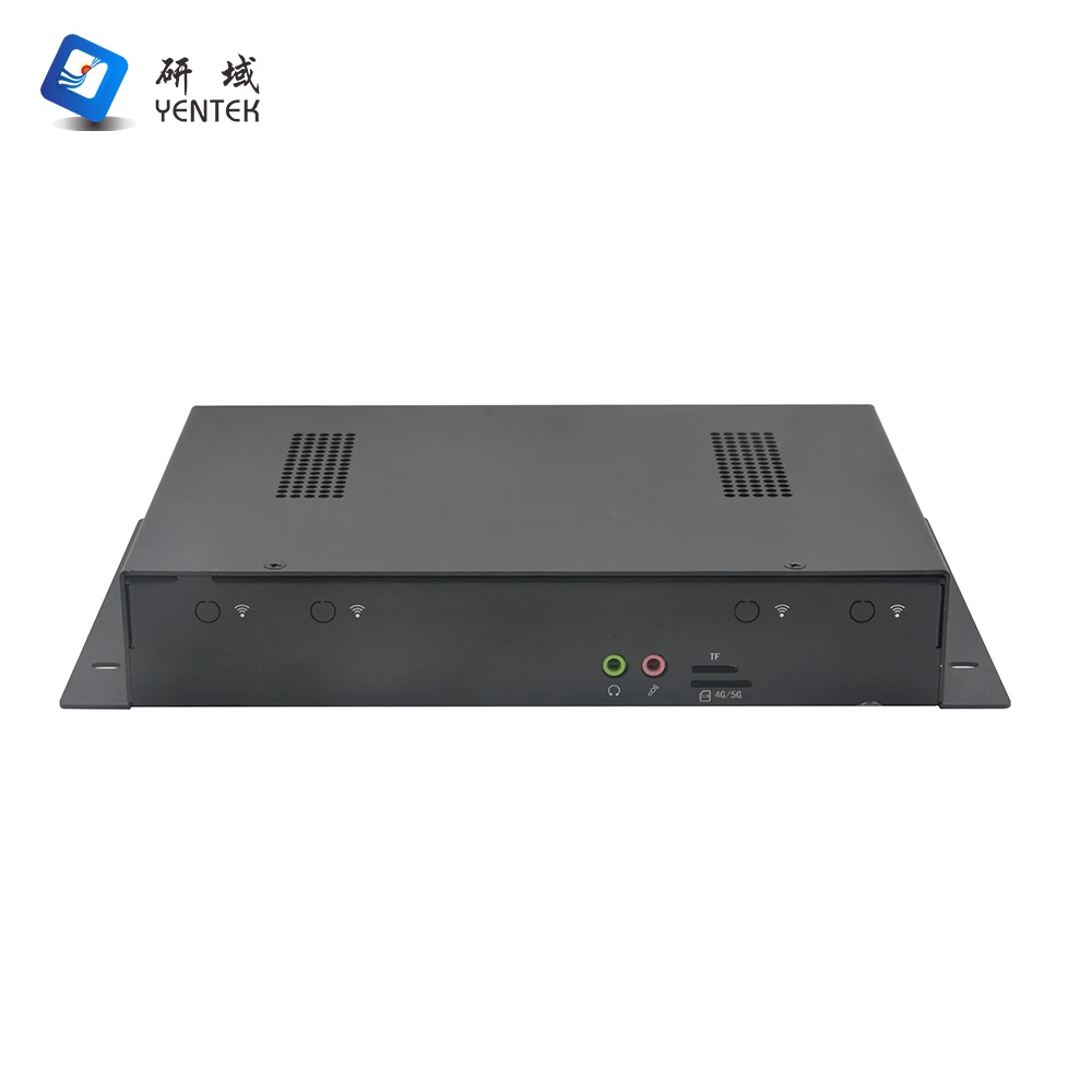 OEM ODM Rockchip RK3588 LPDDR4 4G EMMC 128G WiFi 6 BT5.3 4 LAN 8 COM Android 11 Ubuntu20.04 Debian10 Fanless Industrial Mini Pc