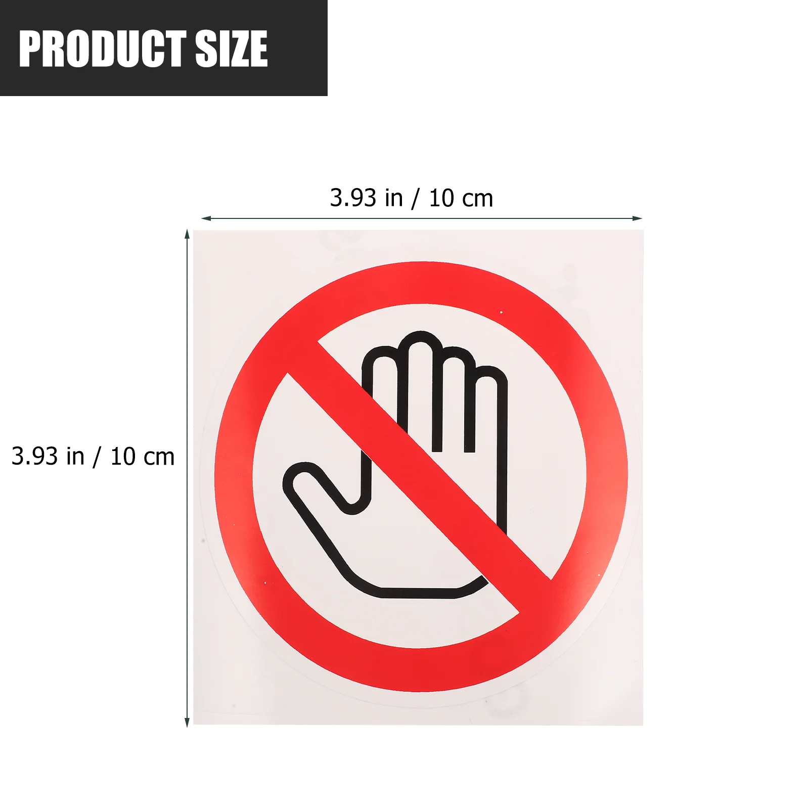 3 Pcs Safety Label Decal Labels Machine Caution Stickers Automatic Door Not Touch Warning Sign