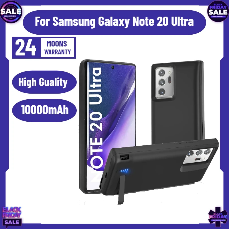 

10000mAh Battery Charger Case for Samsung Galaxy Note10 20 Ultra Note10 Plus Power Bank Charging Cover Casing Battery Case