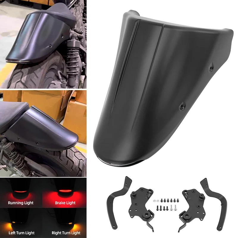 Motorcycle Rear Tail Tidy Fender Short Mudguard Eliminator Led Fairing For Honda Rebel CMX 300 500 CMX300 CMX500 2017-2023