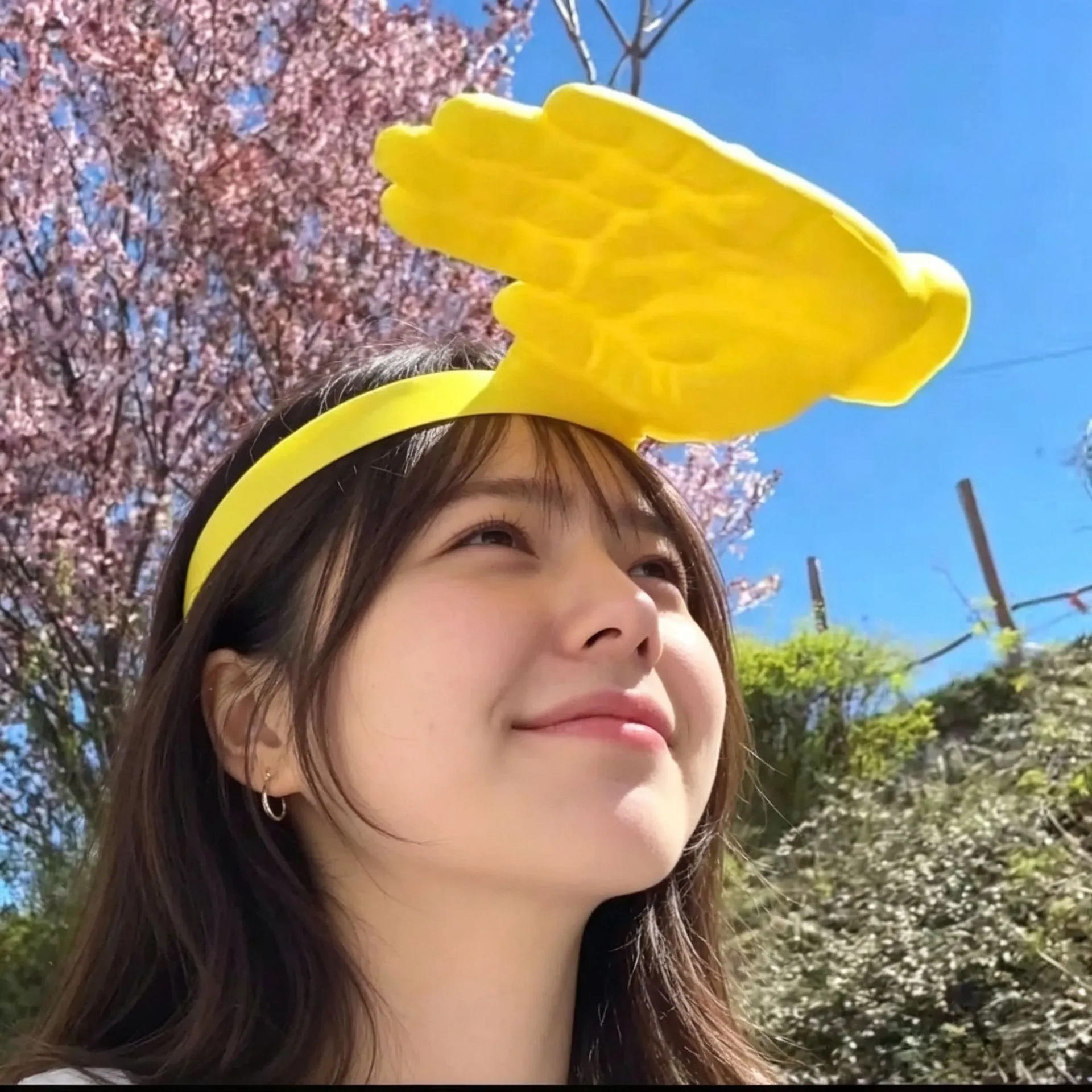 Portable Palm Hat 3D-printed Adjustable Hairband Sun Hat Summer Outdoors Palm Sun-protective Cap Fun Quirky Palm-sized Sun Hat