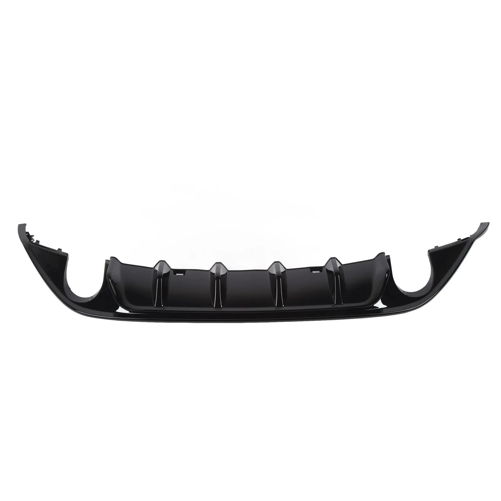 Gloss Black TCR Rear Bumper Diffuser Valance Sporty Style For Volkswagen MK7 Pre‑Facelift 2013 2014 2015 2016