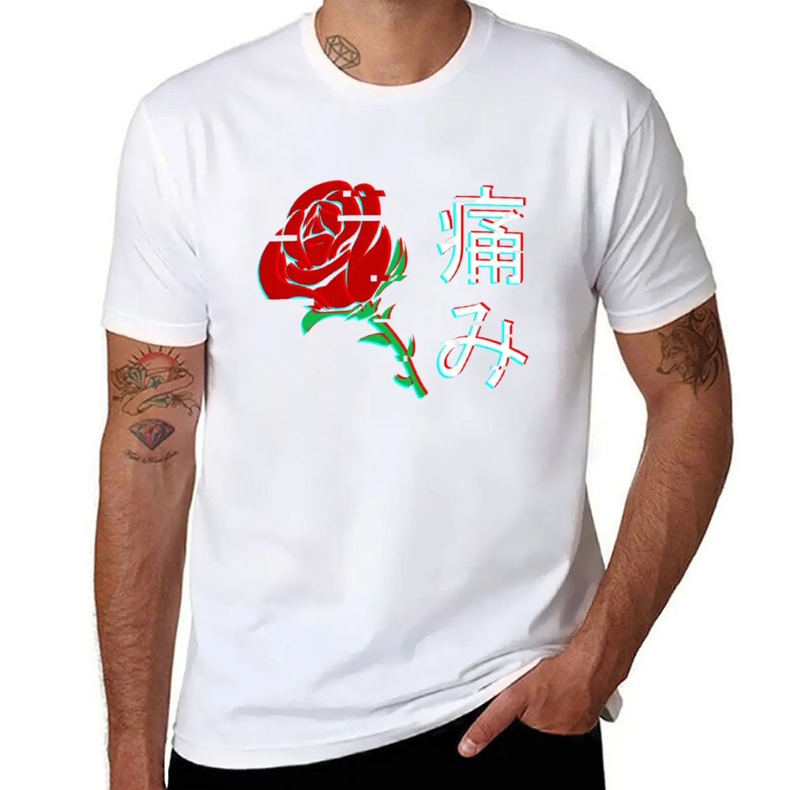 

Japanese Aesthetic Rose v3 T-Shirt t shirt man designer t shirt men 100% cotton luxury brand T-Shirt
