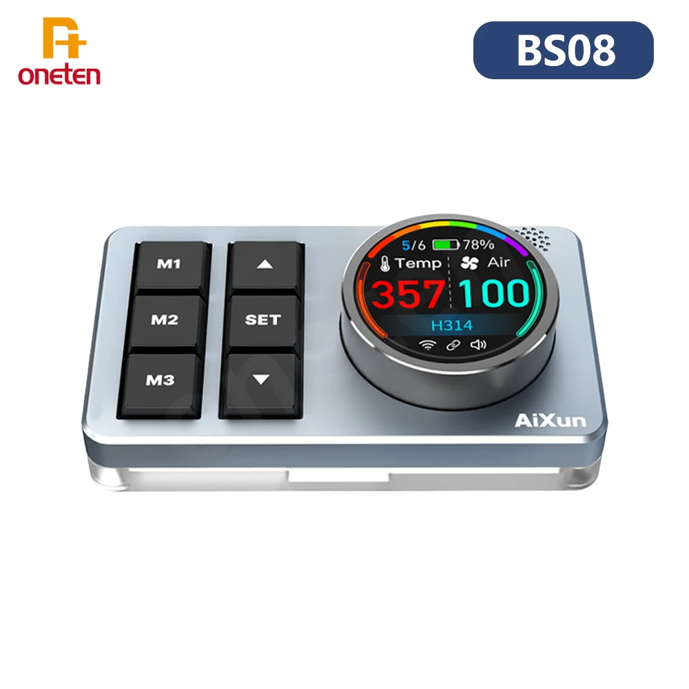 AIXUN BS08 AI Voice Control TYPE-C/2.4G Bluetooth Connection Suitable for Aixun T320 P3208 H312 H314 T380 T420D Voice Assistant