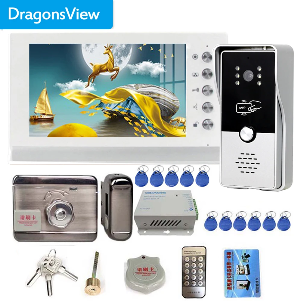 Dragonsview Video Door Phone Doorbell Camera Intercom  7\