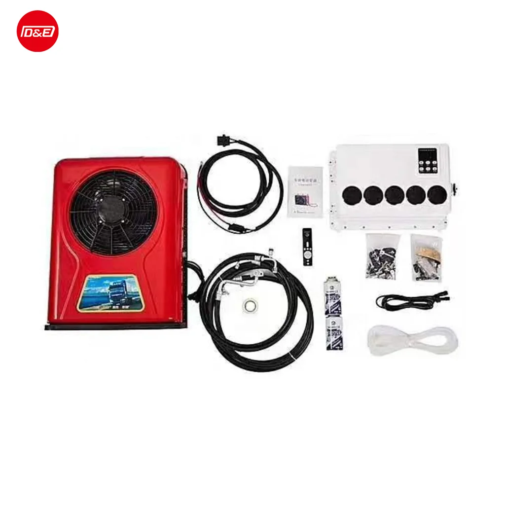 مكيف هواء 12 فولت شاحنة قافلة RV 12 فولت مكيف هواء لوقوف السيارات تيار مستمر مكيف هواء سبليت صغير 24 فولت