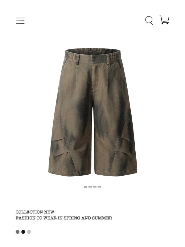 

Мужские свободные повседневные брюки из хлопка в американском стиле ретро на семь футов, прямые брюки на молнии со средней талией, летняя молодежная мода