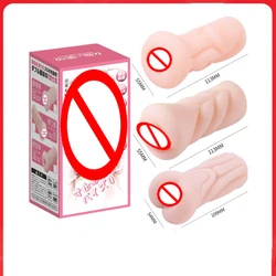 Mini Male Masturbators Cup Adult Sex Toys for Men Realistic Textured Pocket Vagina Anal Pussy Oral Man Masturbation Stroker