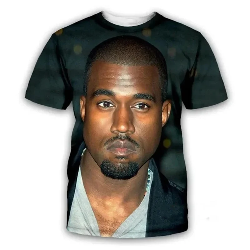 New Kanye West 3D Print T-Shirts Men Women Fashion Streetwear Oversized Short Sleeve T Shirt Hip Hop Kids Tees Tops Man Clothing