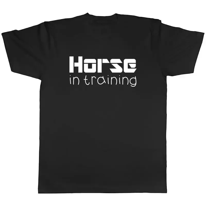Horse in Training Mens Unisex TShirt Tee