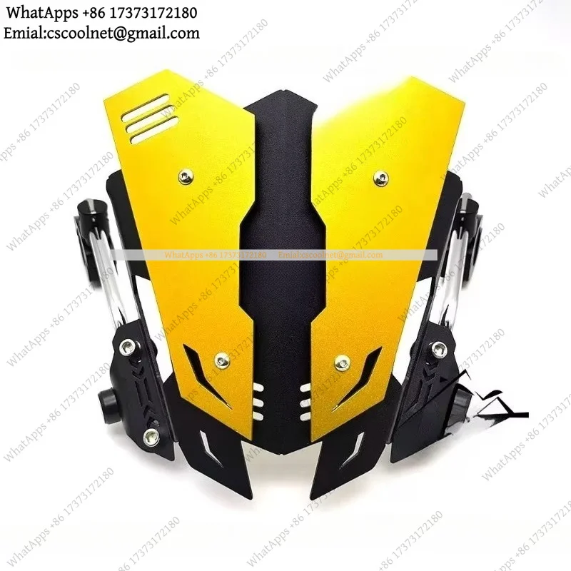 JS01 Universal Motorcycle Windshield CNC Aluminum Windscreen Fairing for Benda Jinjila 300 Black Flag 500 LFC700