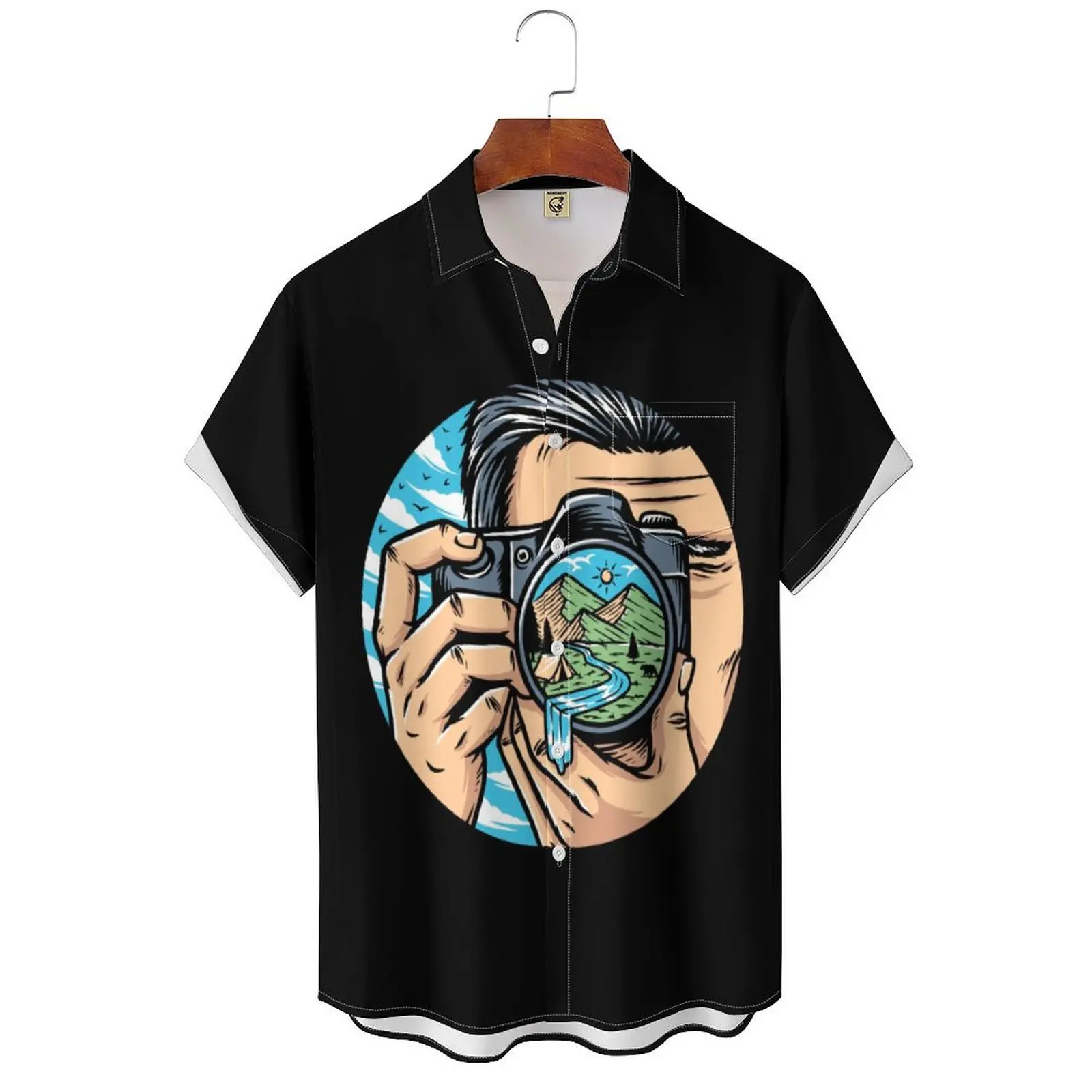 

Photo Aesthetic Shirt Comic Vintage shirt Vintage Top Hot Streetwear Men Shirt Oversized Shirt Hipster fashion shirt